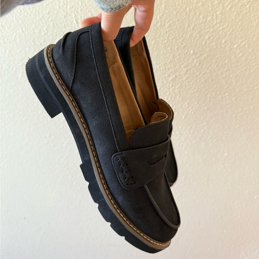 Rachel Zoe Black Loafers Modern Slip-Ons